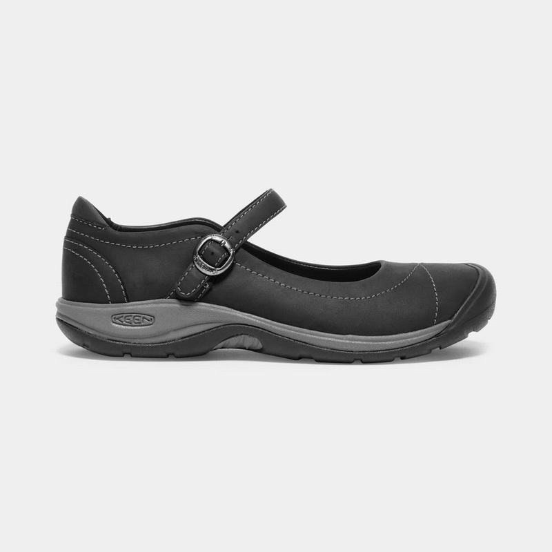 Keen Presidio II Womens Casual Shoes Black/Grey NZ Sale (4925-HSNJB)